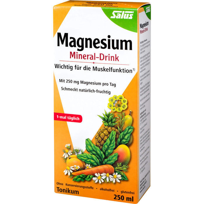 Salus Magnesium Mineral-Drink wichtig für die Muskelfunktion, 250 ml Lösung