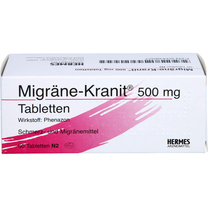 Migräne-Kranit 500 mg Tabletten, 50 St. Tabletten