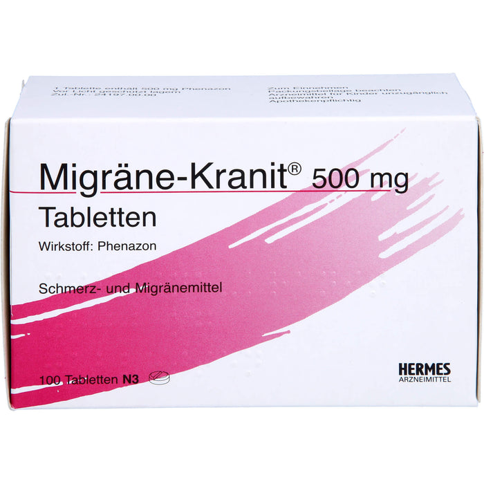 Migräne-Kranit 500 mg Tabletten, 100 St. Tabletten