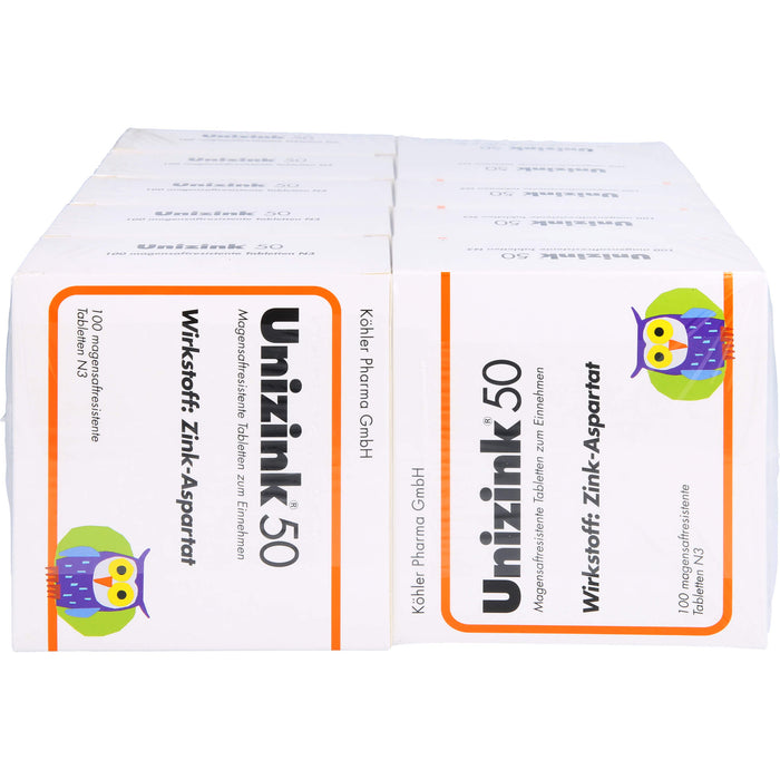 Unizink 50 Tabletten, 1000 pc Tablettes