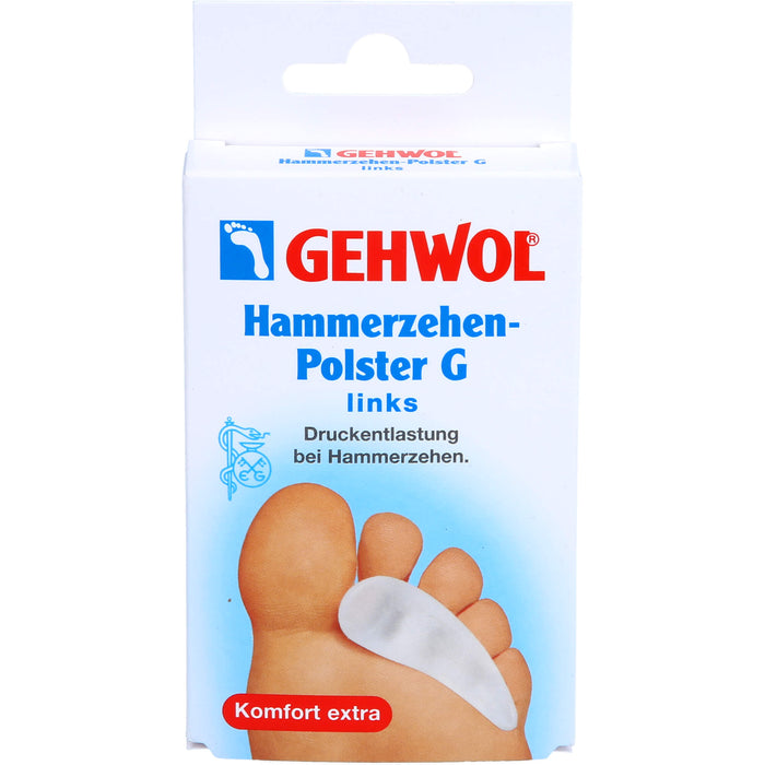 GEHWOL Polymer-Gel Hammerzehen-Polster G links, 1 pc Dispositif