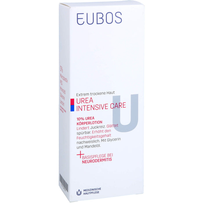 EUBOS Urea 10% Körperlotion für trockene Haut, 200 ml Lotion