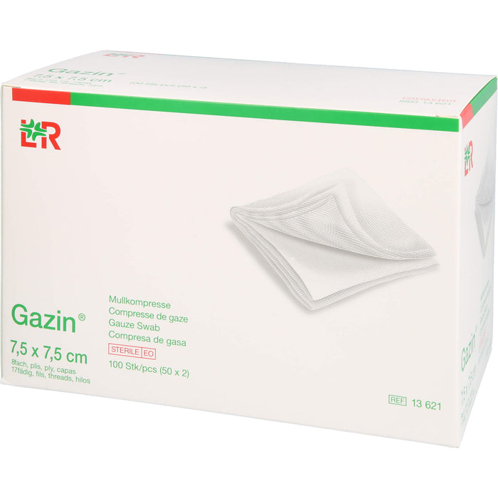 Gazin Kompressen steril 7,5x7,5cm, 100 pcs. Compresses