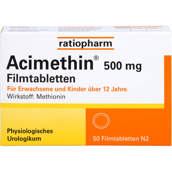 Acimethin 500 mg Filmtabletten physiologisches Urologikum, 50 pc Tablettes