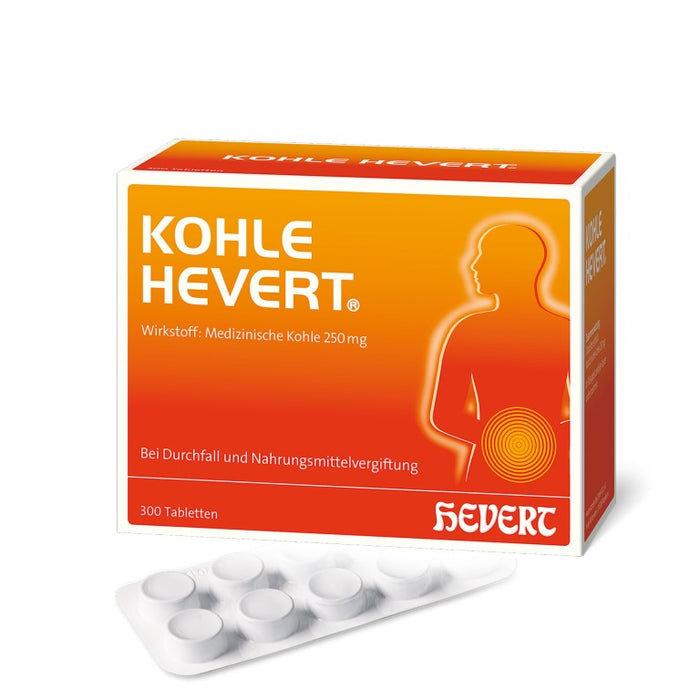 Kohle Hevert Tabletten, 300 pc Tablettes