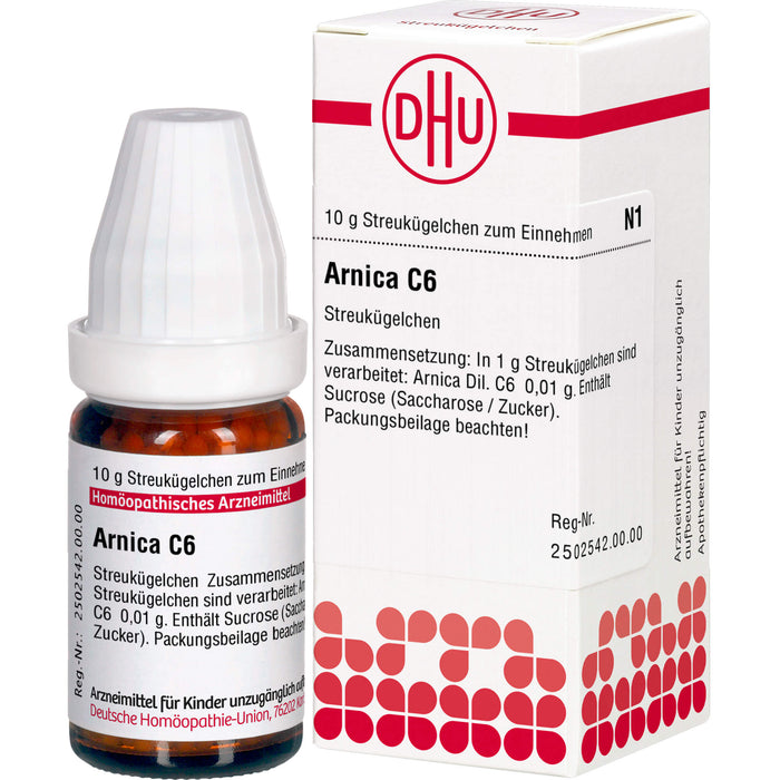 DHU Arnica C 6 Streukügelchen, 10 g Globuli