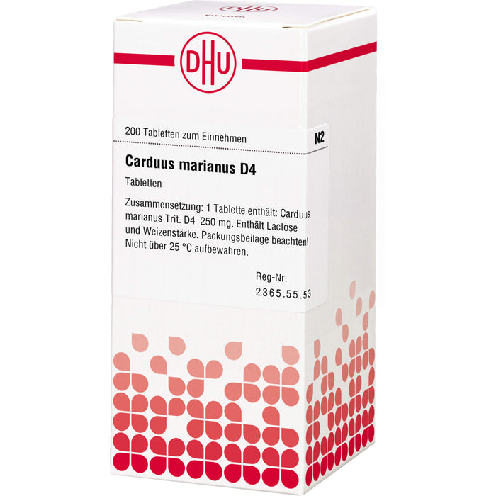 DHU Carduus marianus D4 Tabletten, 200 St. Tabletten