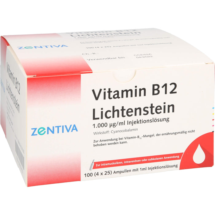 ZENTIVA Vitamin B 12 Lichtenstein Ampullen, 100 pc Ampoules