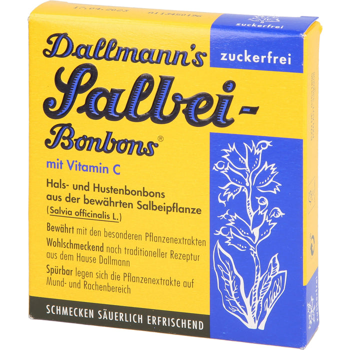 Dallmann's Salbei-Bonbons zuckerfrei, 20 pc Bonbons