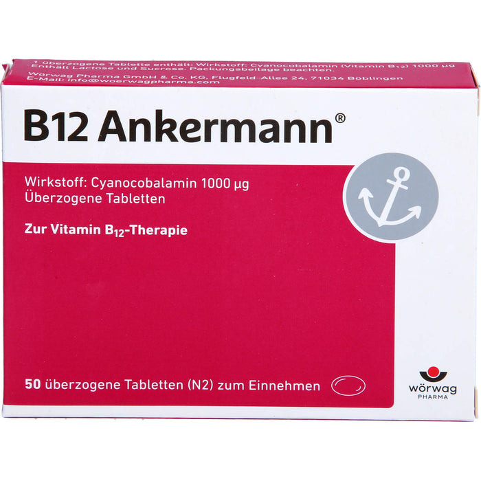 B12 Ankermann Tabletten, 50 pc Tablettes