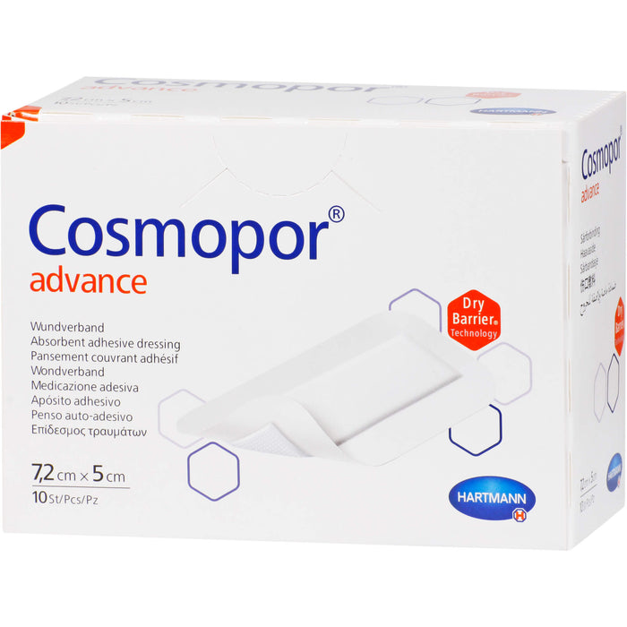 Cosmopor Advance Wundverband 7,2 cm x 5 cm, 10 pcs. Patch