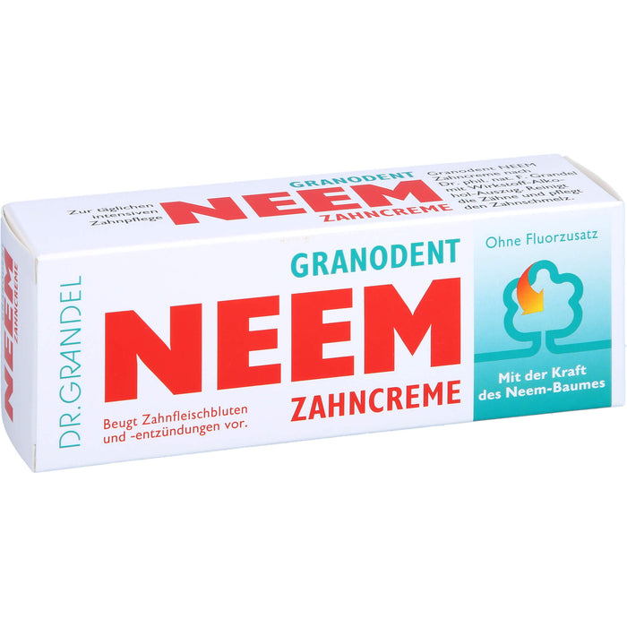 DR:GRANDEL Granodent NEEM Zahncreme ohne Fluorzusatz, 50 ml Dentifrice