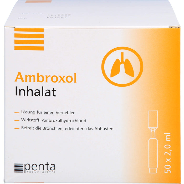 Penta Arzneimittel Ambroxol Inhalat Ein-Dosis-Behältnisse mit je 2 ml Lösung, 50 pc Récipients à dose unique