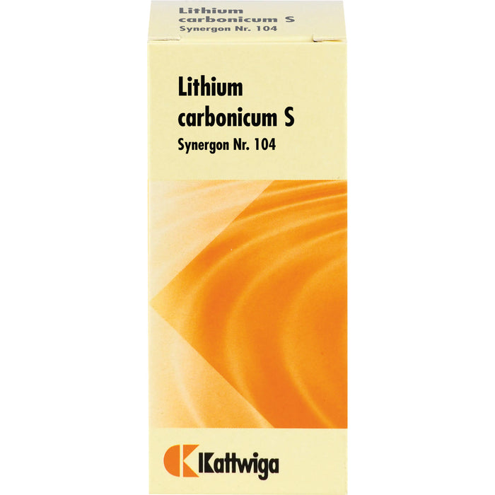 Kattwiga Synergon Komplex 104 Lithium carbonicum S Tabletten, 100 pcs. Tablets