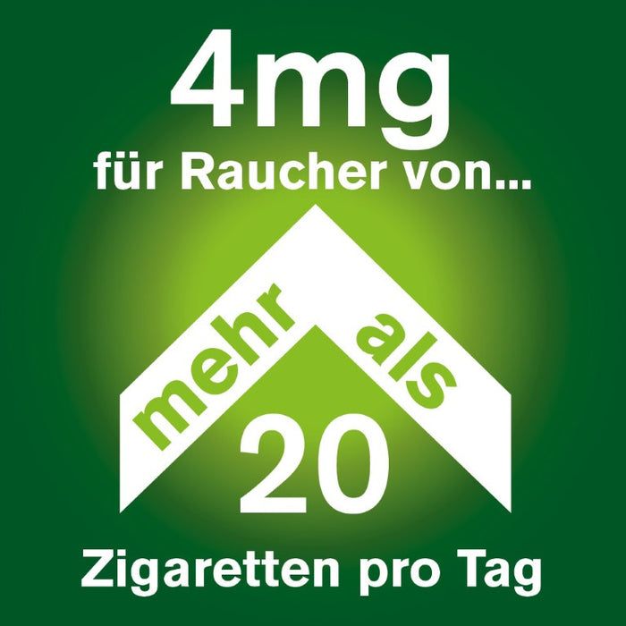 nicorette Kaugummi 4 mg Nicotin zuckerfrei freshmint für starke Raucher, 105 pc Gomme à mâcher