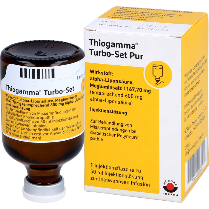 Thiogamma Turbo Set Pur Lösung, 50 ml Lösung