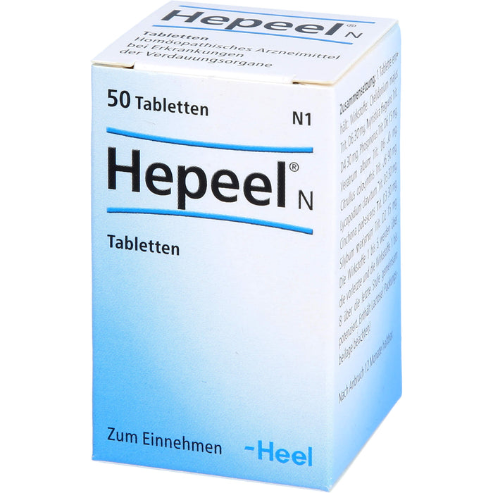 Hepeel N Tabletten bei Erkrankungen der Verdauungsorgane, 50 pc Tablettes