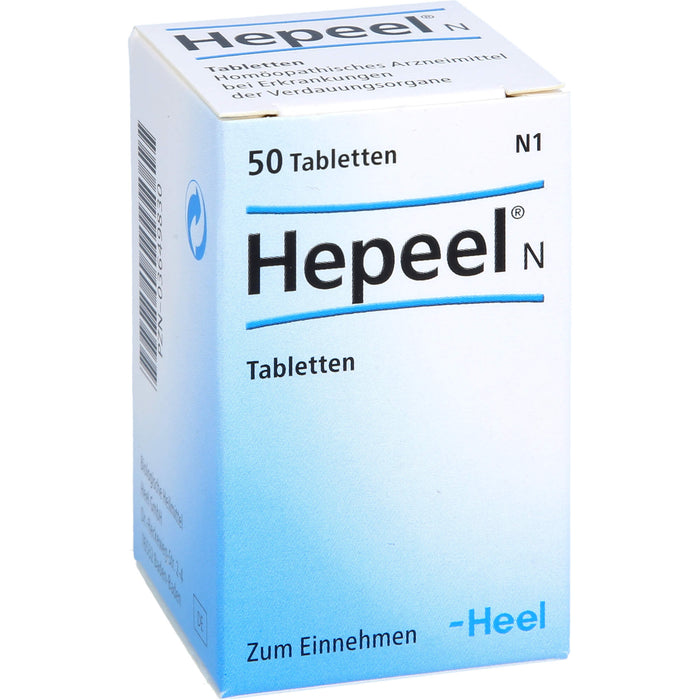 Hepeel N Tabletten bei Erkrankungen der Verdauungsorgane, 50 pcs. Tablets