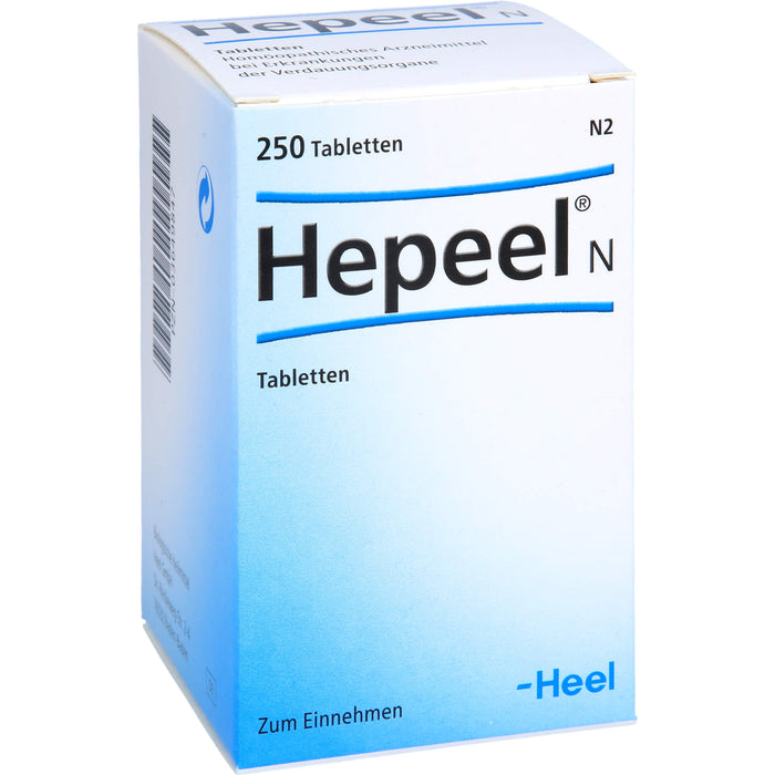 Hepeel N Tabletten bei Erkrankungen der Verdauungsorgane, 250 pc Tablettes