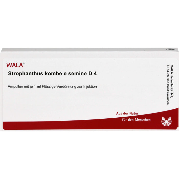 WALA Strophanthus kombe e semine D4 flüssige Verdünnung, 10 pcs. Ampoules