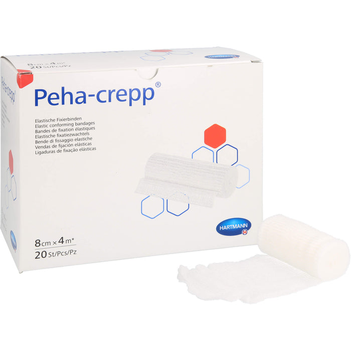 PEHA CREPP superelastische Fixierbinde 8 cm x 4 m, 20 pcs. Pack