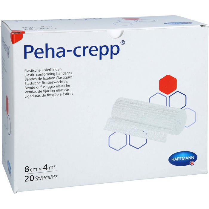 PEHA CREPP superelastische Fixierbinde 8 cm x 4 m, 20 pcs. Pack