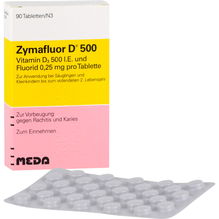 Zymafluor D 500 Tabletten, 90 St. Tabletten