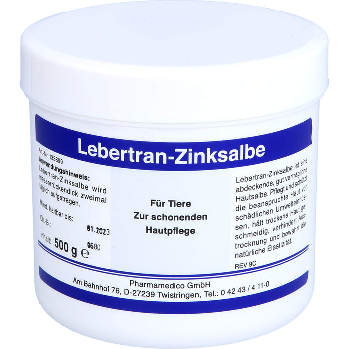 Chemische Fabrik Apoth. Franz Schmees Lebertran-Zinksalbe, 500 g Salbe