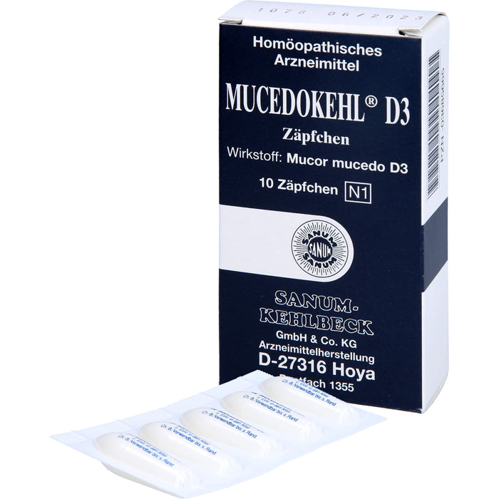 Mucedokehl D3 Supp., 10 pc Suppositoires