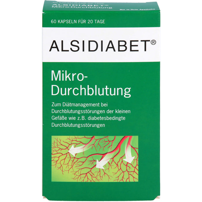 ALSIDIABET Mikro-Durchblutung Kapseln, 60 pc Capsules