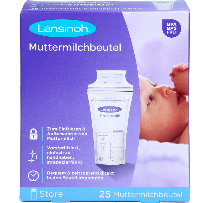 Lansinoh Muttermilchbeutel, 25 St. Beutel