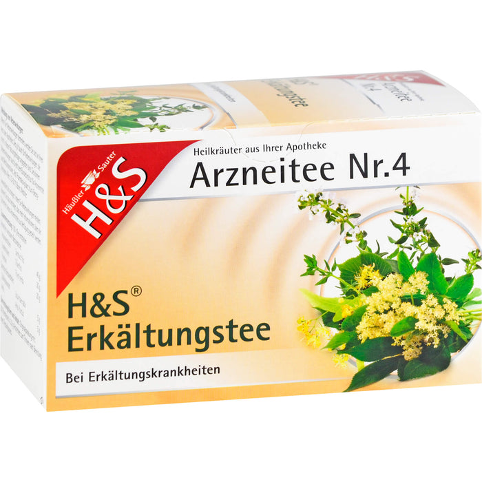 H&S Erkältungstee Arzneitee Nr. 4, 20 St. Filterbeutel