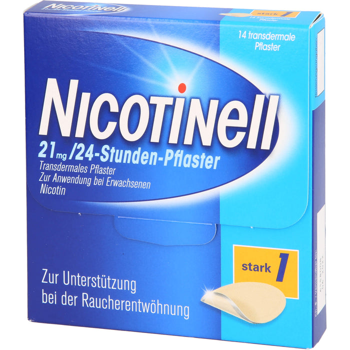 Nicotinell 21 mg/24-Stunden-Pflaster zur Unterstützung bei der Raucherentwöhnung, 14 pcs. Patch