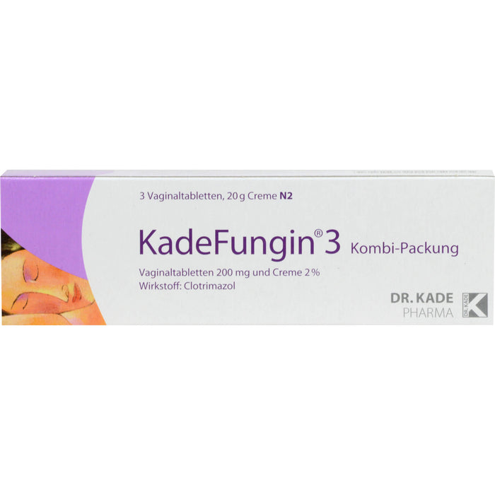 KadeFungin 3 Kombi-Packung Vaginaltabletten und Creme, 1 St. Kombipackung