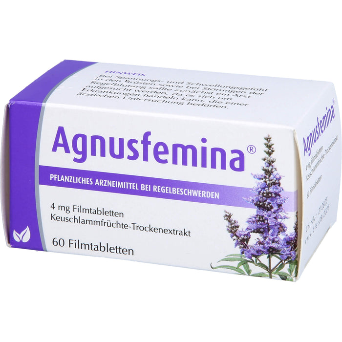 Agnusfemina 4 mg Filmtabletten bei Regelbeschwerden, 60 pc Tablettes