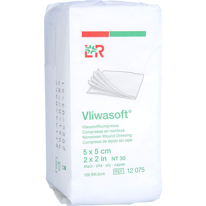 Vliwasoft Vliesstoffkompresse 5x5cm, 100 pc Compresses