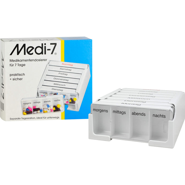 Medi-7 Medikamentendosierer für 7 Tage Tablettenbox, 1 St. Behältnis