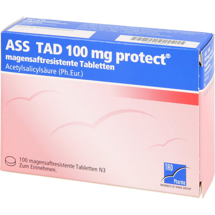 ASS TAD 100 mg protect Filmtabletten, 100 pc Tablettes