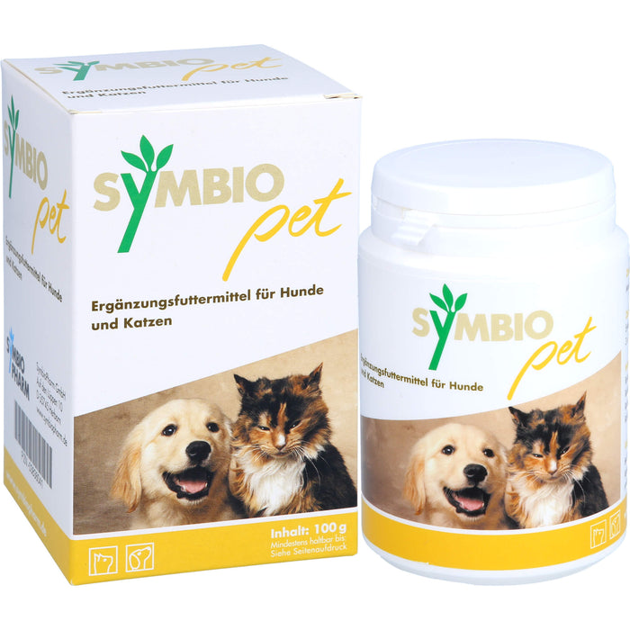 SymbioPet Pulver für Hunde und Katzen, 100 g Pulver