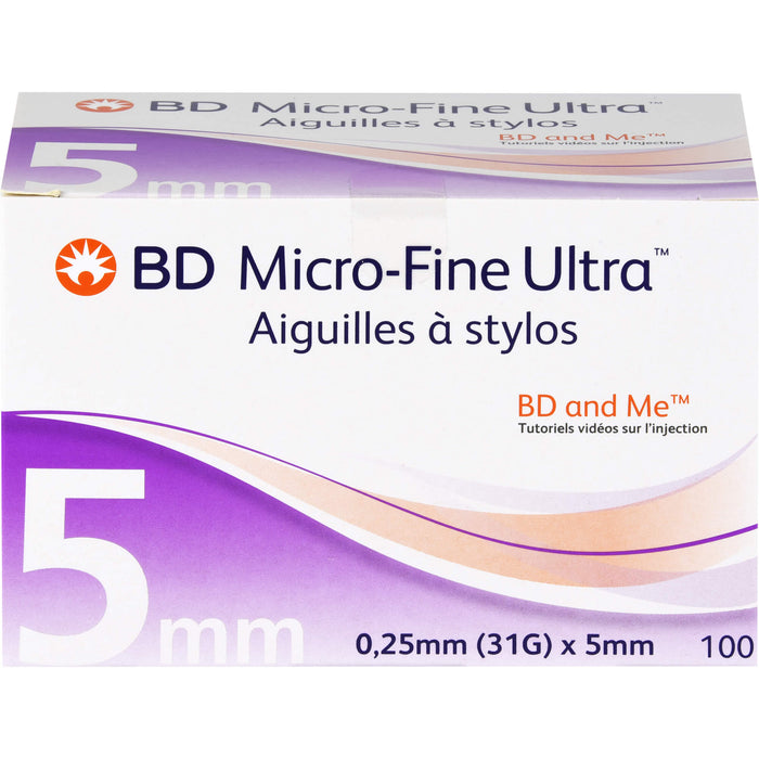 BD Micro FINE Ultra Pen-Nadeln 0,25x5mm, 100 St KAN