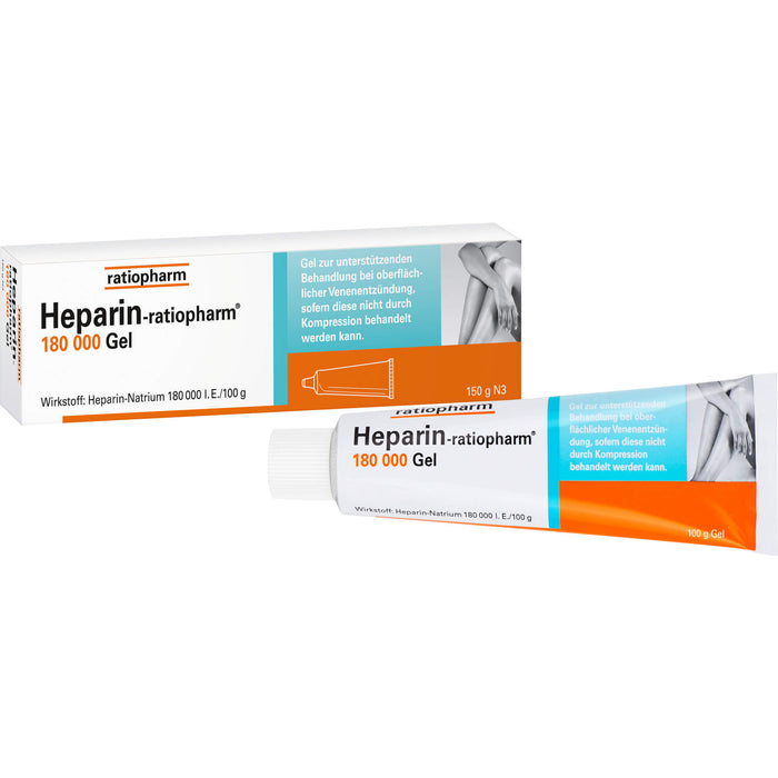 Heparin-ratiopharm 180 000 Gel, 100 g Gel