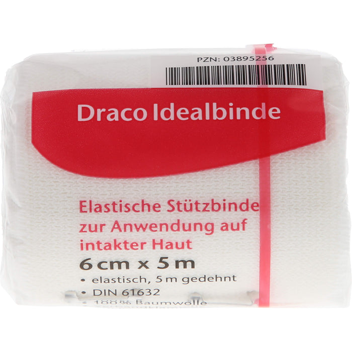 Draco Idealbinde elastisch schlingkantig 6 cm x 5 m, 1 pcs. Bandage