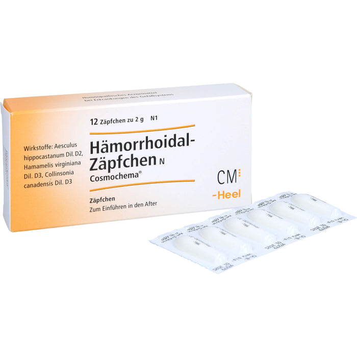 Hämorrhoidal Zäpfchen N Cosmochema, 12 pcs. Suppositories