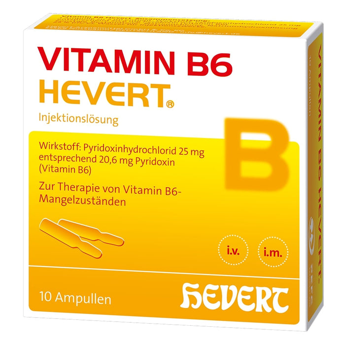 Vitamin B6 Hevert Ampullen bei Vitamin B6-Mangelzuständen, 10 pcs. Ampoules