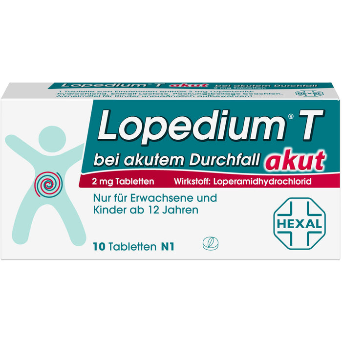 Lopedium T akut bei akutem Durchfall, 10 pcs. Tablets