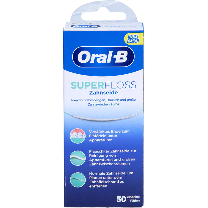 Oral-B Zahnseide SuperFloss Minzgeschmack, 1 pcs. Floss