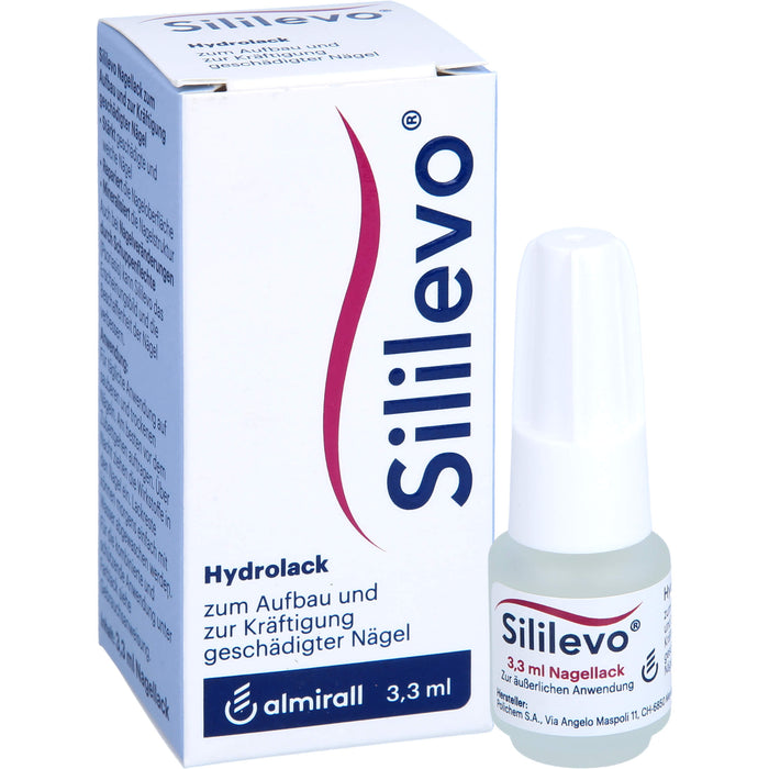 Sililevo Hydrolack  zum Aufbau und zur Kräftigung  geschädigter Nägel, 3.3 ml Solution