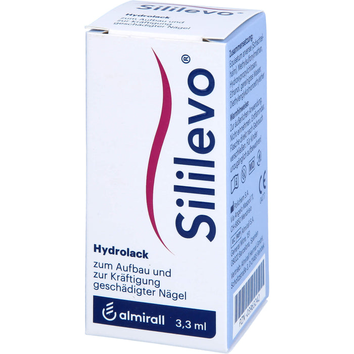 Sililevo Hydrolack  zum Aufbau und zur Kräftigung  geschädigter Nägel, 3.3 ml Solution