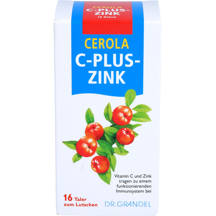 CEROLA C-Plus-Zink Taler, 16 pcs. Tablets