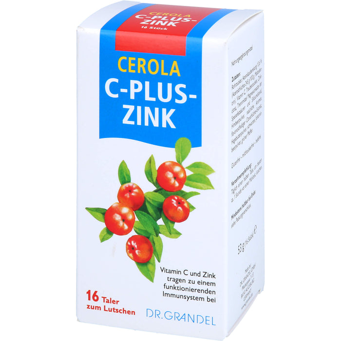 CEROLA C-Plus-Zink Taler, 16 pc Tablettes